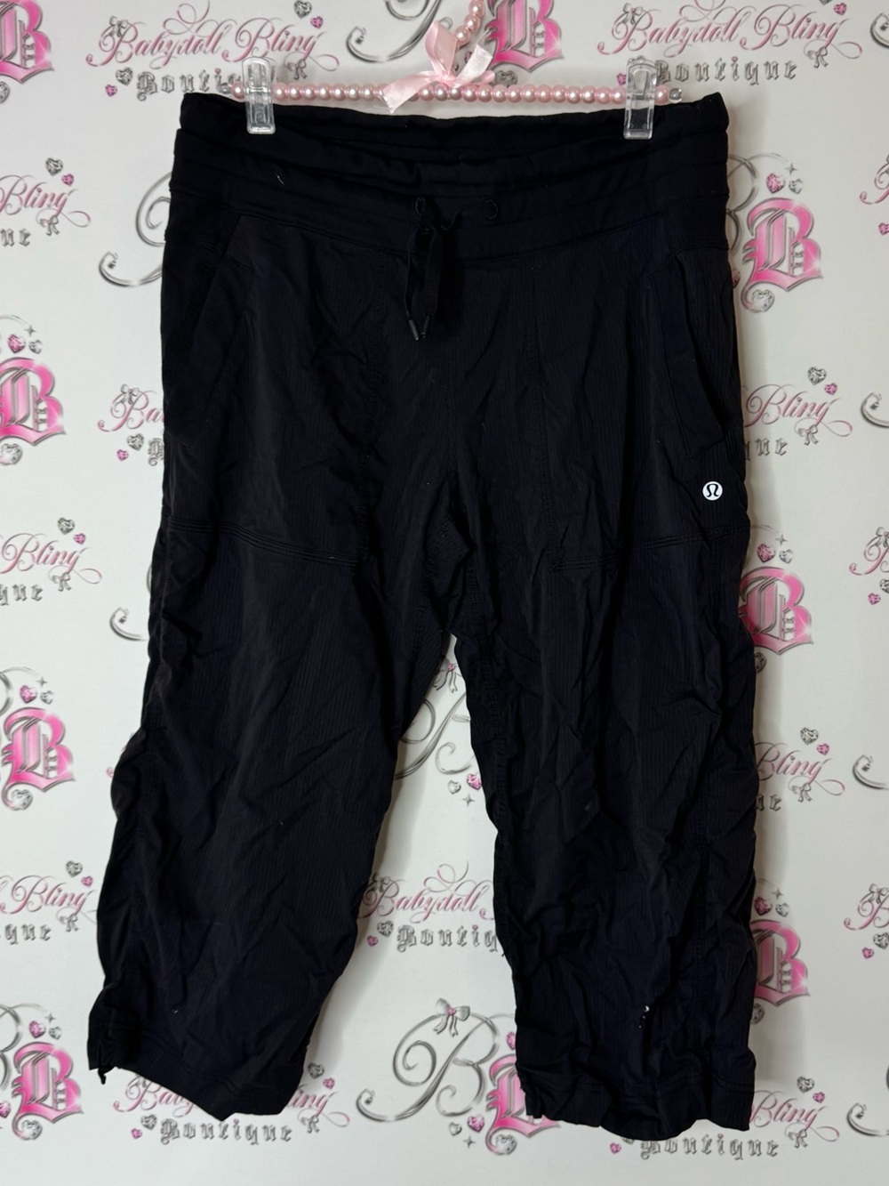 lululemon athletica studio dance crop pants Black Cropped Athletic Capris